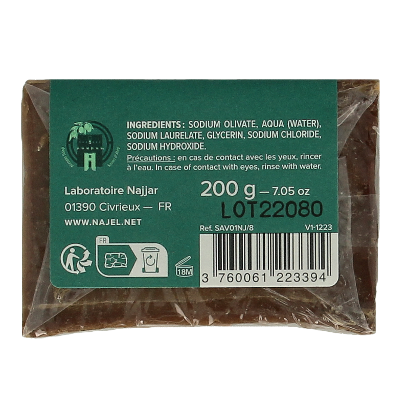 Najel Aleppo Aleppo zeep olijf olie 12% 200 Gram