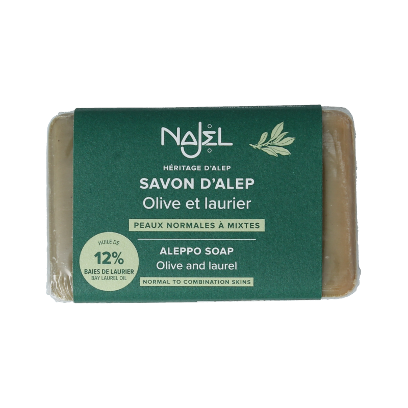 Najel Aleppo Aleppo zeep laurier olie 12% 100 Gram