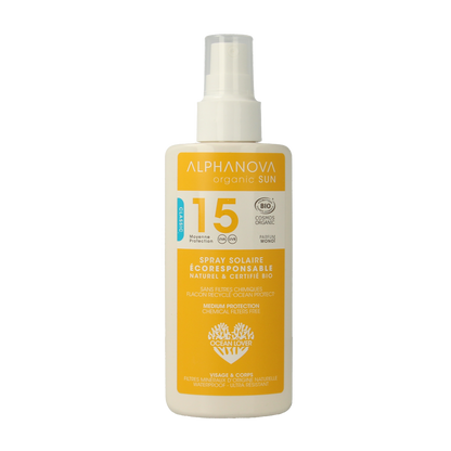 Alphanova Sun Sun bio spray SPF15 vegan 125.00 Milliliter