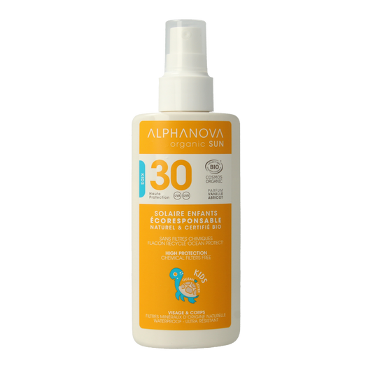 Alphanova Sun Sun bio kids spray SPF30 vegan 125 Milliliter