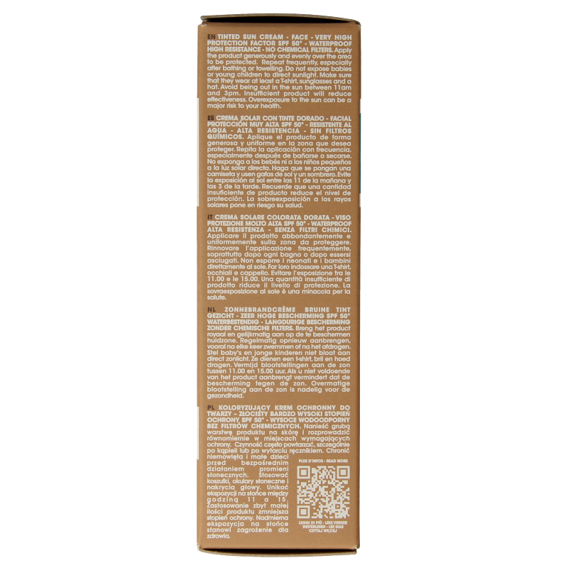 Alphanova Sun Sun bio tinted sunscreen cream golden SPF50+ 50 Gram
