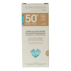 Alphanova Sun Sun getinte zonnebrand tegen zonne allergie SPF50 50 Gram