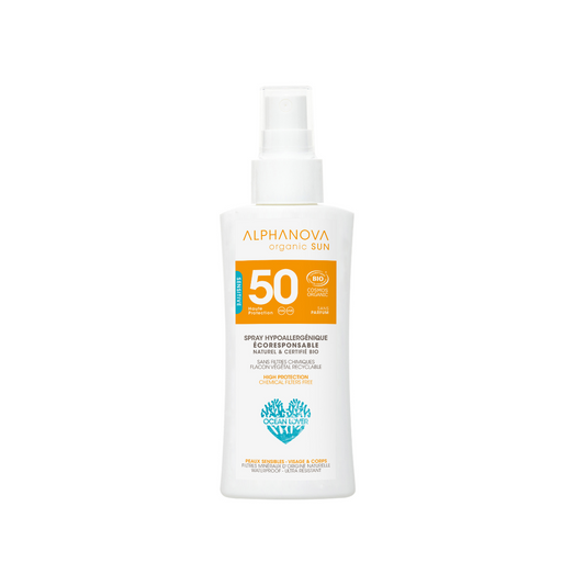 Alphanova Sun Sun bio hypoallergenic spray SPF50 organic 90 Gram