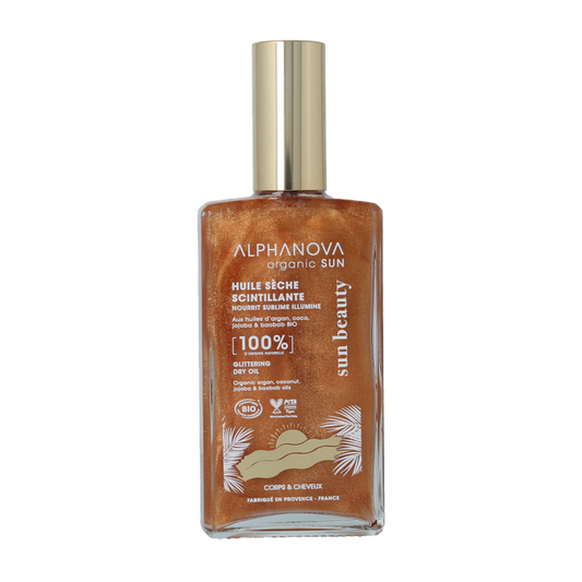 Alphanova Sun Sun glittering dry oil bio 100 Milliliter