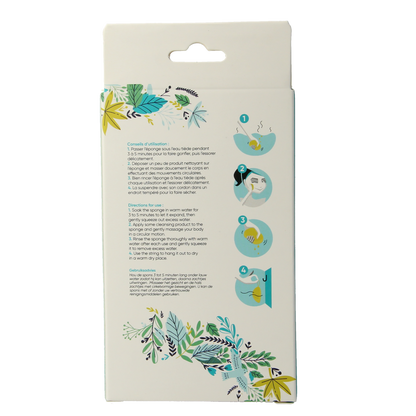 Lady Green Konjac gelaatspons aloe vera 1.00 Stuks