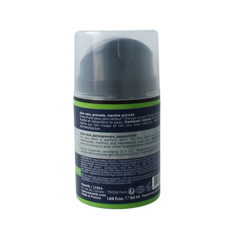 Manetik Perfect & mat 3-in-1 perfecting face care 50 Milliliter