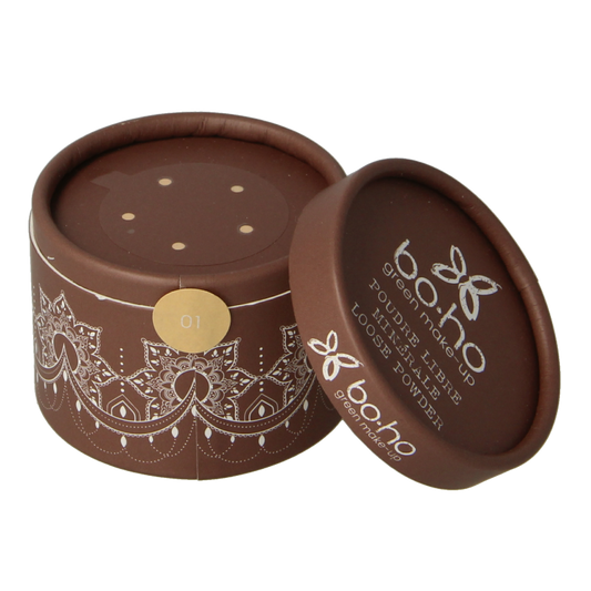 Boho green makeup Mineral loose powder beige clair 01 10 Gram