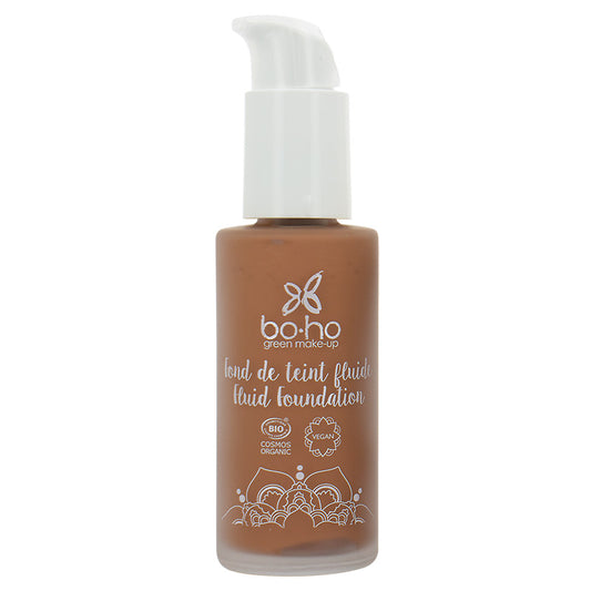 Boho green makeup Liquid foundation 08 brun froid 30 Milliliter