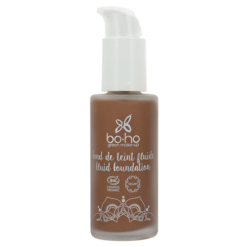 Boho green makeup Liquid foundation 10 cafe au lait 30 Milliliter