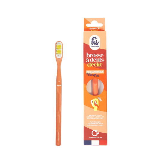 Lamazuna Toothbrush soft coral 1.00 Stuks