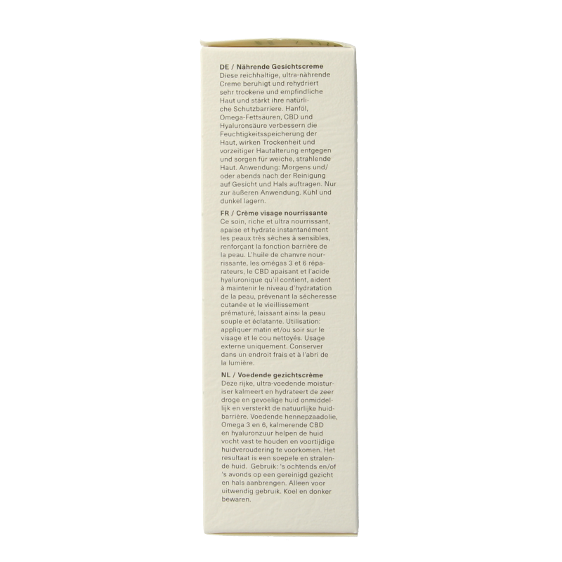 Hemptouch Nurturing face cream 50 Milliliter