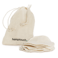 Hemptouch Reusable cotton pads + laudry bag 5.00 Stuks