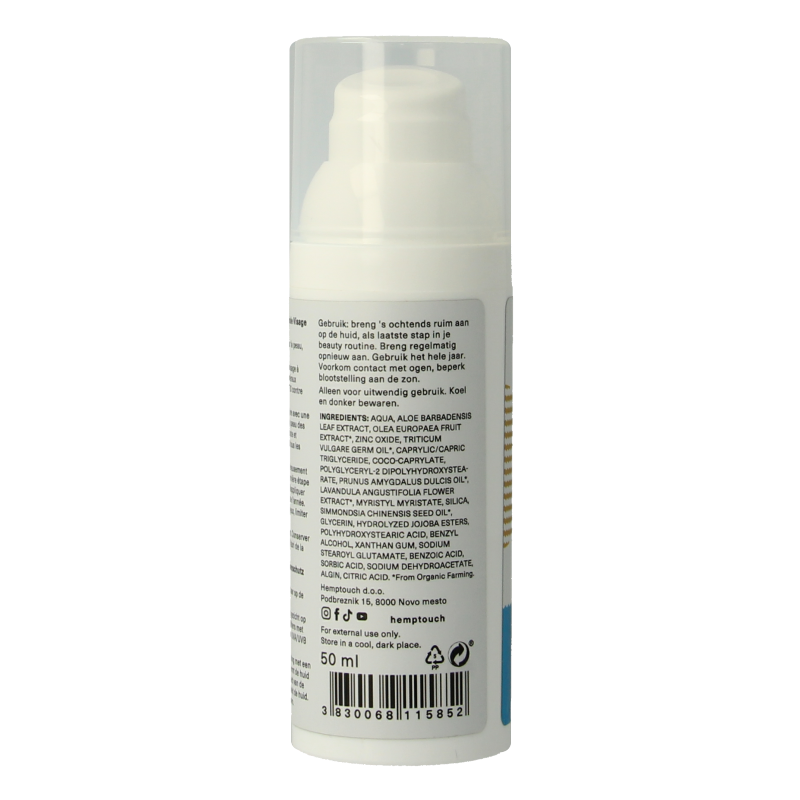 Hemptouch Mineral shield face sunscreen SPF30 50 Milliliter