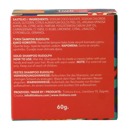 Tinktura Shampoo bar Rudolph/ Patchouli&Neroli 1.00 Stuks