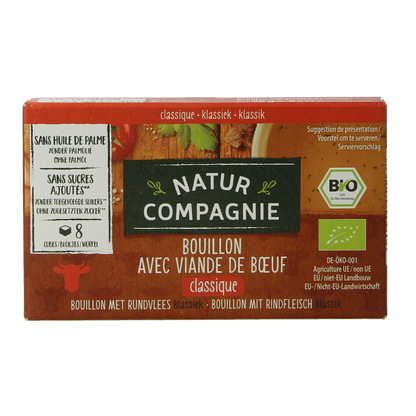 Natur Compagnie Rundvleesbouillon blokjes bio 8.00 Stuks