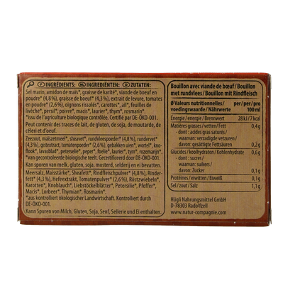 Natur Compagnie Rundvleesbouillon blokjes bio 8.00 Stuks