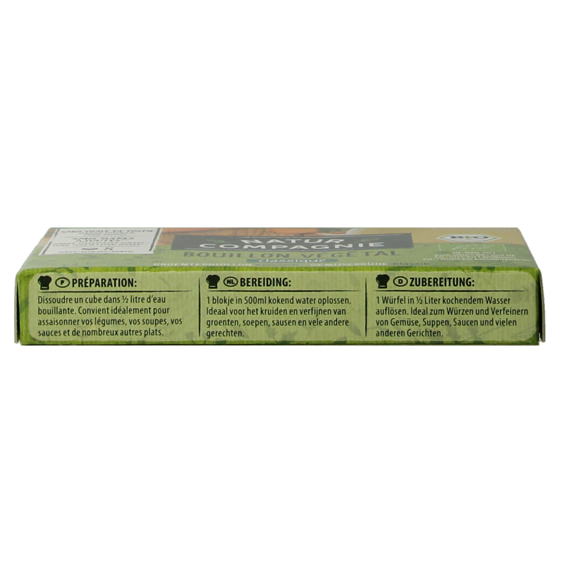 Natur Compagnie Groentebouillonblokjes met zout bio 84 Gram