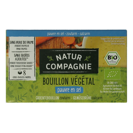 Natur Compagnie Groentebouillon zonder zout bio 68 Gram