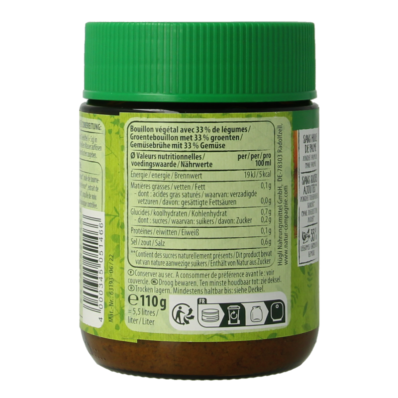 Natur Compagnie Groentebouillonpoeder bio 100 Gram