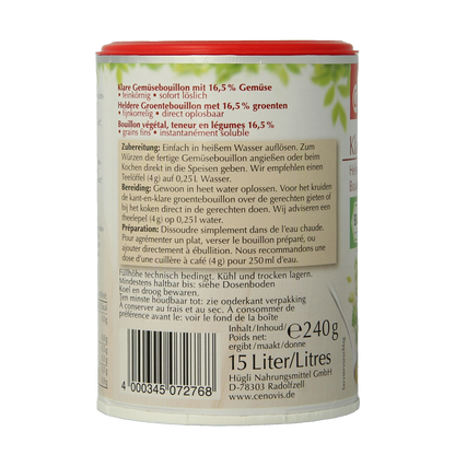 Cenovis Heldere bouillon bio  240.00 Gram