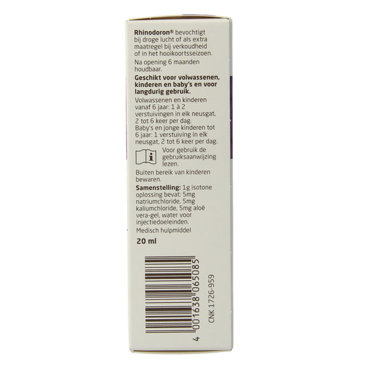 Weleda Rhinodoron neusspray 20.00 Milliliter
