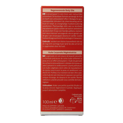Weleda Granaatappel regenererende body olie 100.00 Milliliter