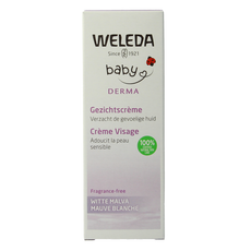 Weleda Baby witte malva sensitive gezichtscreme 50 Milliliter