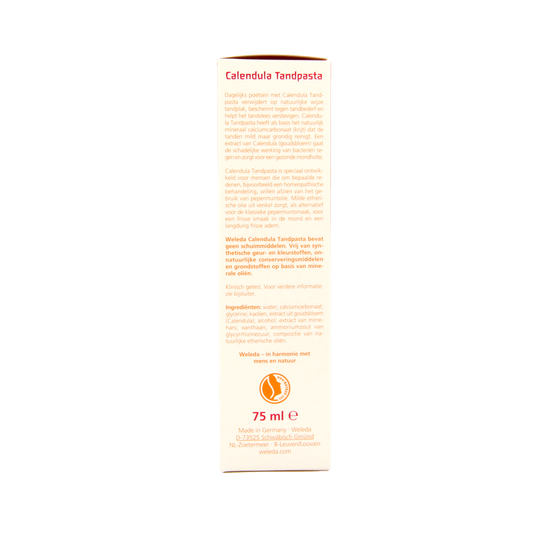 Weleda Oral care calendula tandpasta muntvrij 75.00 Milliliter