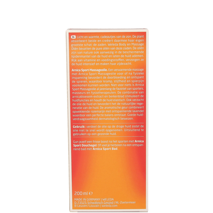 Weleda Arnica sport massageolie 200.00 Milliliter
