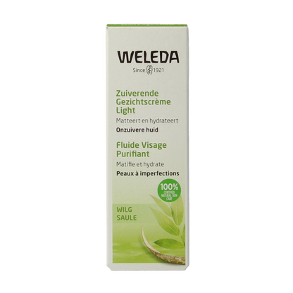 Weleda Wilg zuiverende gezichtscreme light 30 Milliliter