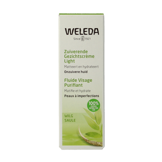 Weleda Wilg zuiverende gezichtscreme light 30 Milliliter