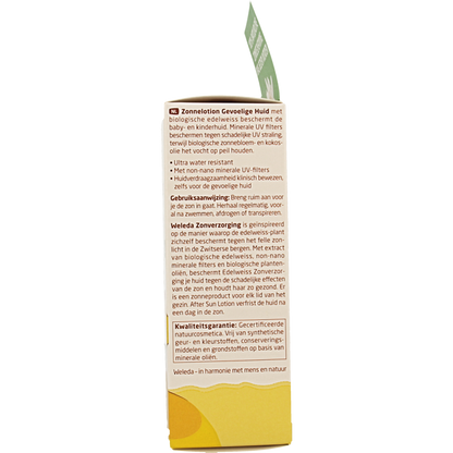 Weleda Edelweiss zonnelotion gevoelige huid SPF30 150 Milliliter