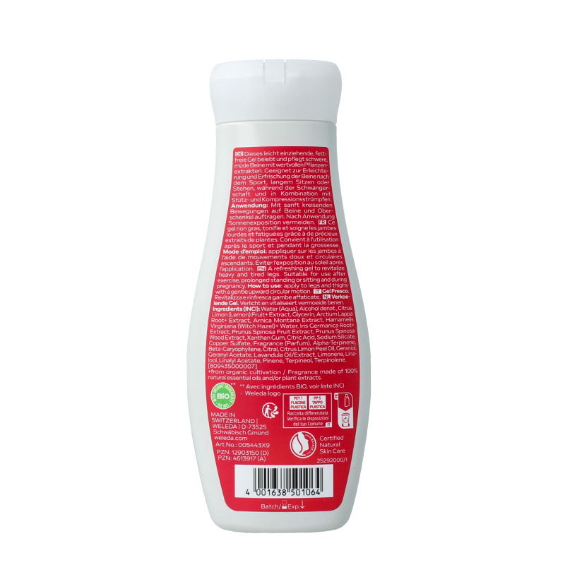 Weleda Venadoron vermoeide benen gel 200 Milliliter