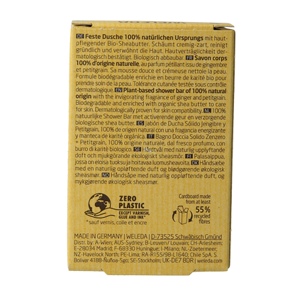 Weleda Shower bar ginger + petitgrain 75.00 Gram