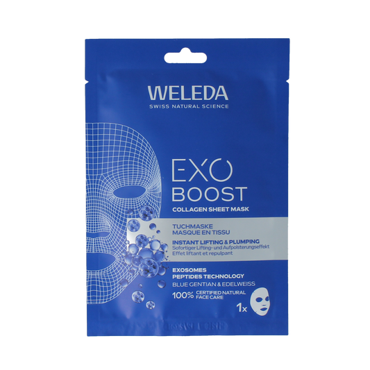 Weleda Exo boost collageen sheet mask bio 20.00 Milliliter
