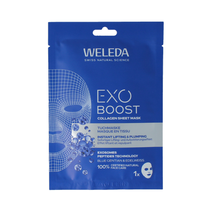 Weleda Exo boost collageen sheet mask bio 20 Milliliter