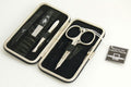 Malteser Manicure-etui 4-delig zwart lak- en fluweelleer 1.00 Set