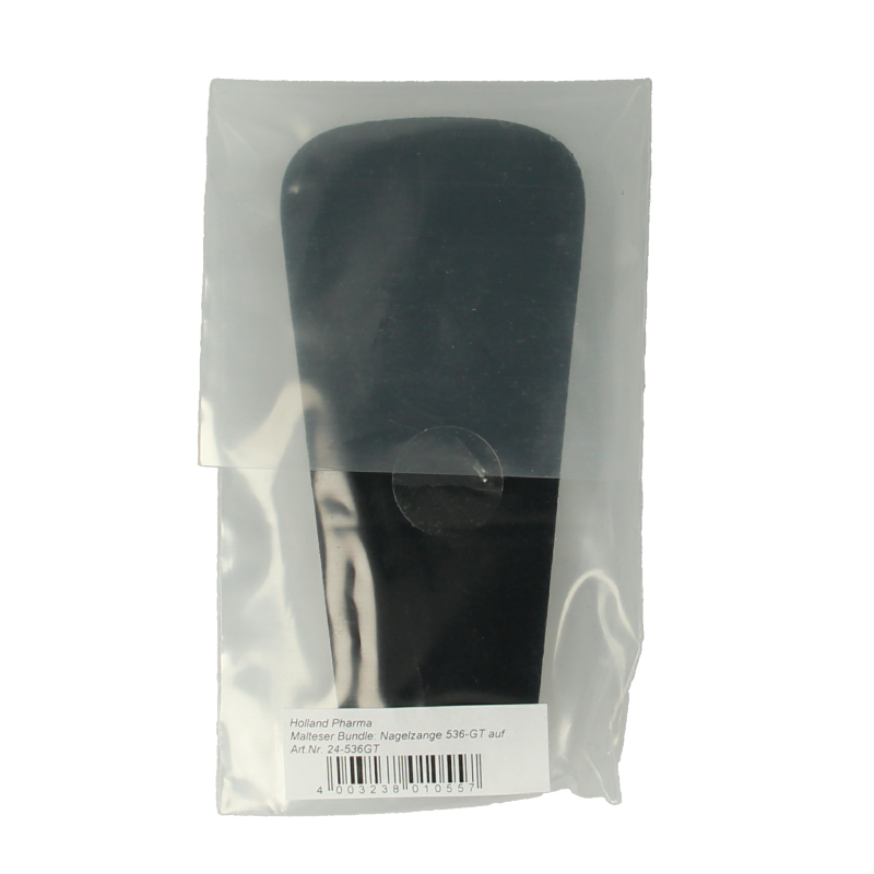 Malteser Nageltang 10cm met luxe bruin leren hoes 1 Stuks