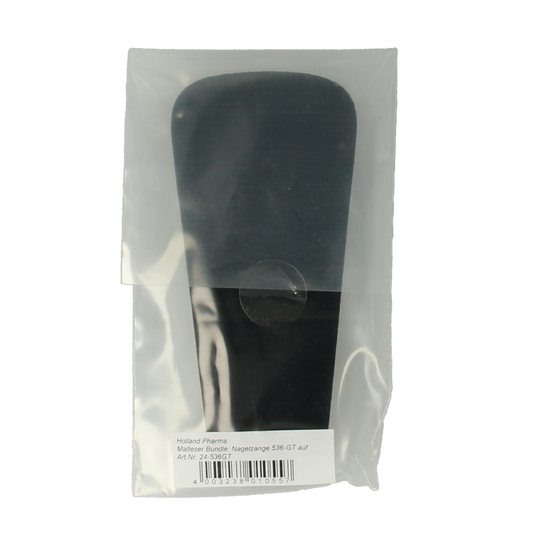 Malteser Nageltang 10cm met luxe bruin leren hoes 1 Stuks