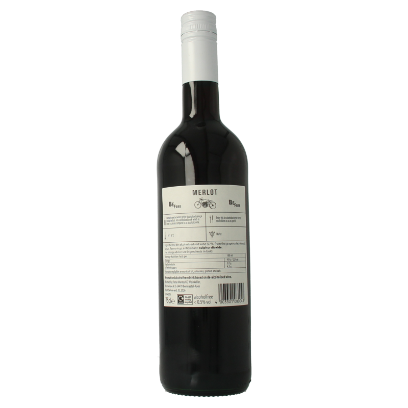 Be Free Merlot alcoholvrij 750 Milliliter