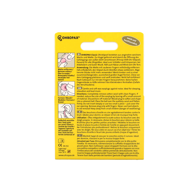 Ohropax Oordopjes classic 20 Stuks