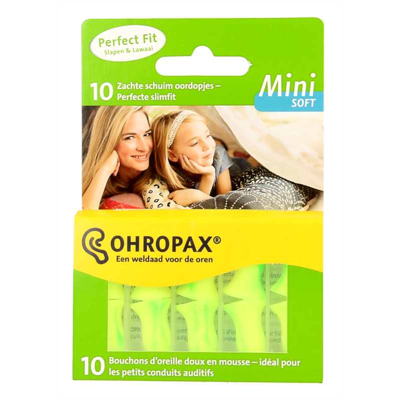 Ohropax Soft geluid mini 10 Stuks