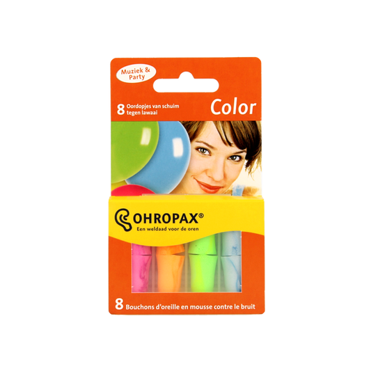 Ohropax Oordopjes geluiddempend color 8 Stuks
