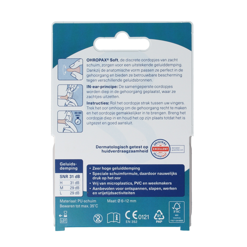 Ohropax Oordopjes soft 10 Stuks