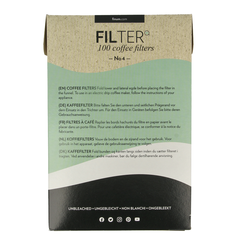 Finum Koffiefilters no. 4 100 Stuks