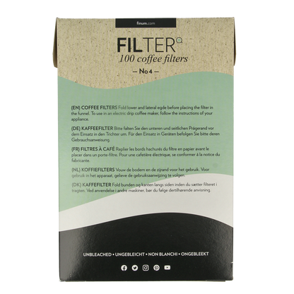 Finum Koffiefilters no. 4 100.00 Stuks