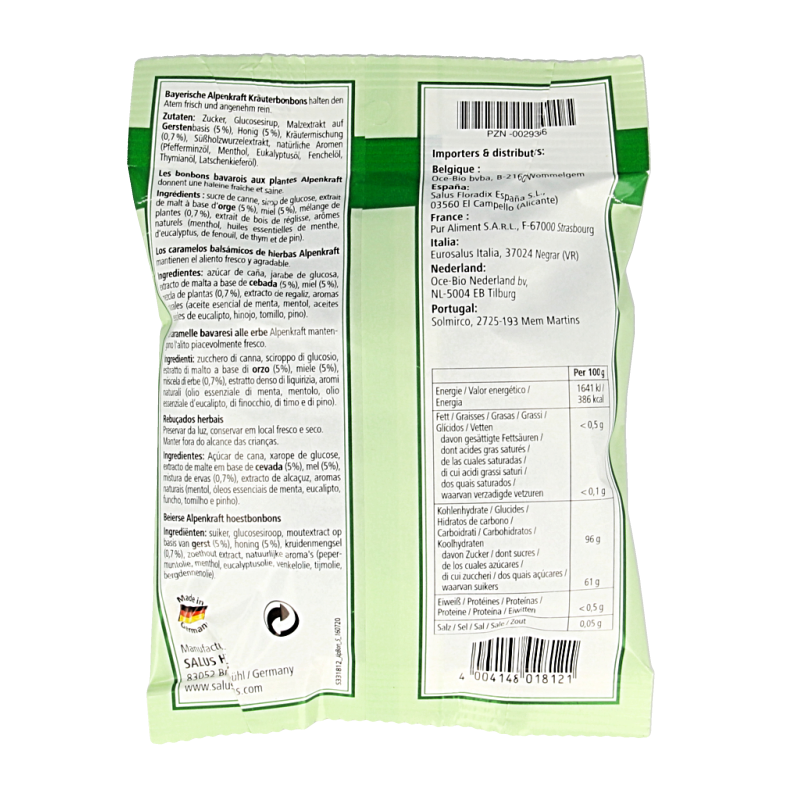 Salus Alpenkraft bonbons 75 Gram