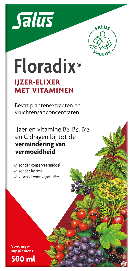 Salus Floradix ijzer elixer 500 Milliliter