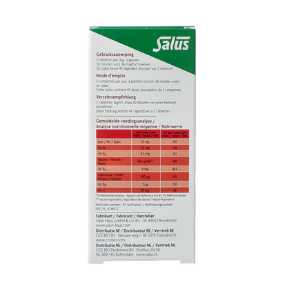 Salus Floradix ijzer tabletten 147.00 Tabletten