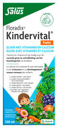 Salus Floradix kindervital fruity glutenvrij 250.00 Milliliter